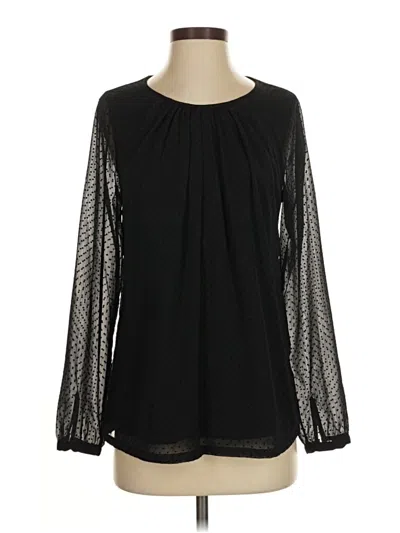 Pre-owned Boden Long Sleeve T-shirt In Black