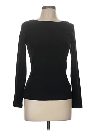 Pre-owned Boden Long Sleeve T-shirt In Black