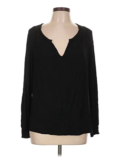 Pre-owned Boden Long Sleeve T-shirt In Black