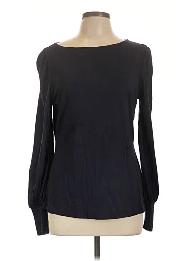 Pre-owned Boden Long Sleeve T-shirt In Black