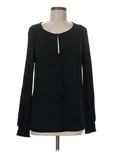 Pre-owned Boden Long Sleeve T-shirt In Black
