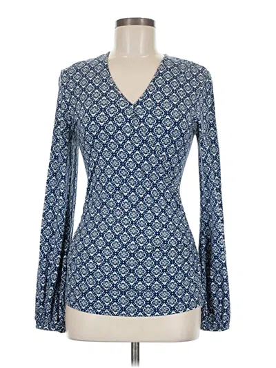 Pre-owned Boden Long Sleeve T-shirt In Blue