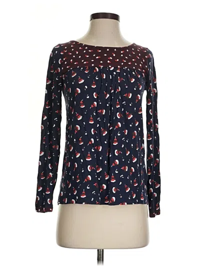 Pre-owned Boden Long Sleeve T-shirt In Blue
