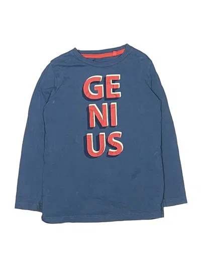 Pre-owned Boden Kids' Long Sleeve T-shirt In Blue