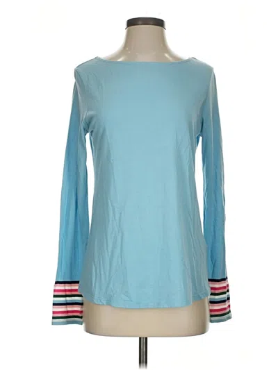 Pre-owned Boden Long Sleeve T-shirt In Blue