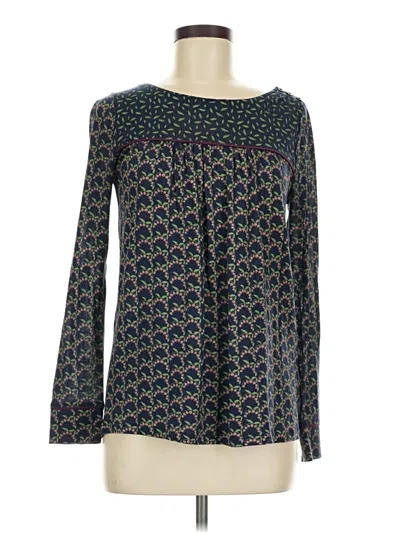 Pre-owned Boden Long Sleeve T-shirt In Blue