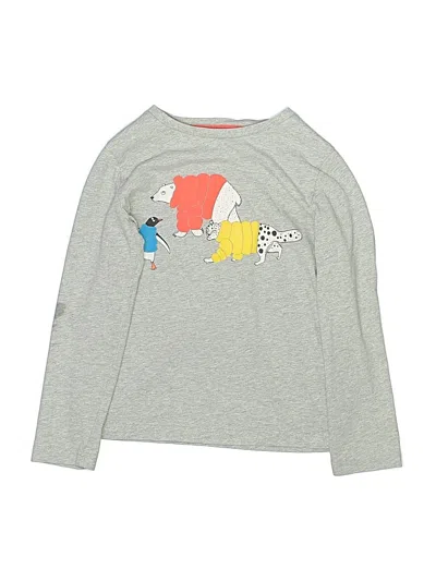 Pre-owned Boden Kids' Long Sleeve T-shirt In Gray