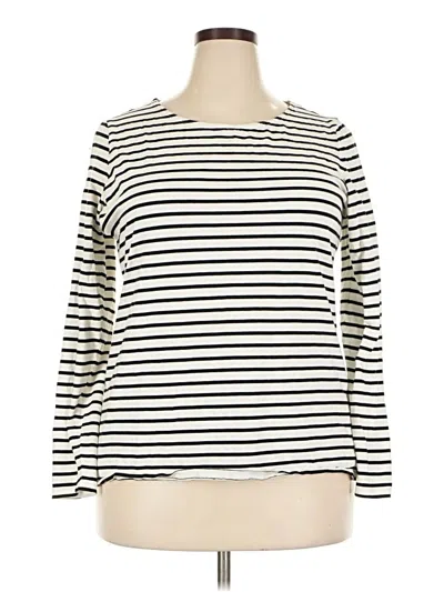 Pre-owned Boden Long Sleeve T-shirt In Ivory