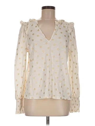Pre-owned Boden Long Sleeve T-shirt In Ivory