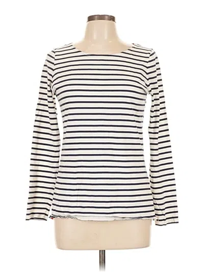 Pre-owned Boden Long Sleeve T-shirt In Ivory