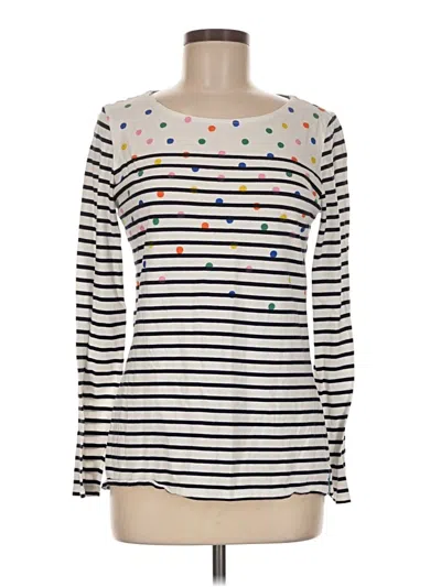 Pre-owned Boden Long Sleeve T-shirt In Ivory