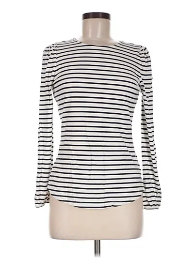 Pre-owned Boden Long Sleeve T-shirt In Ivory