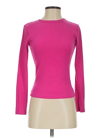 Pre-owned Boden Long Sleeve T-shirt In Pink