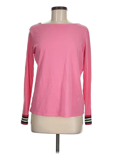 Pre-owned Boden Long Sleeve T-shirt In Pink