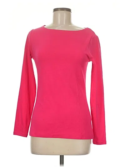 Pre-owned Boden Long Sleeve T-shirt In Pink
