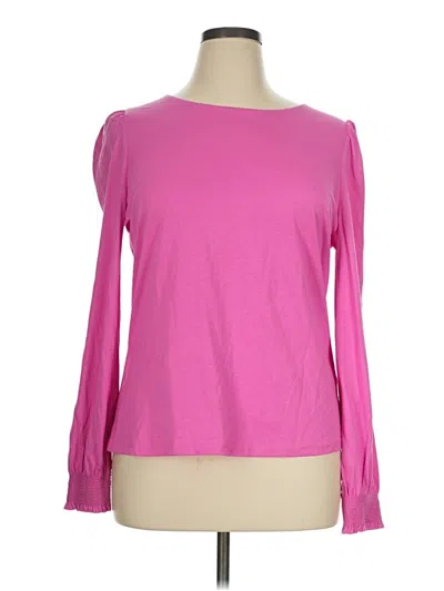 Pre-owned Boden Long Sleeve T-shirt In Pink