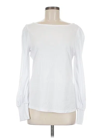 Pre-owned Boden Long Sleeve T-shirt In White