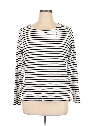 Pre-owned Boden Long Sleeve T-shirt In White