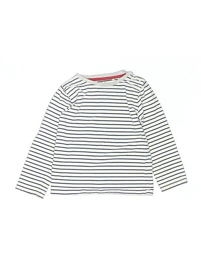 Pre-owned Boden Kids' Long Sleeve T-shirt In White