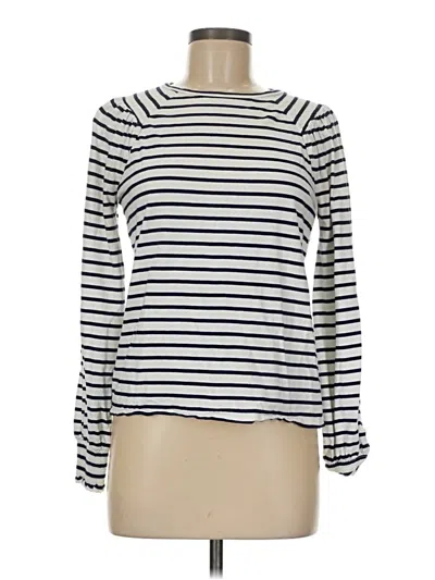Pre-owned Boden Long Sleeve T-shirt In White