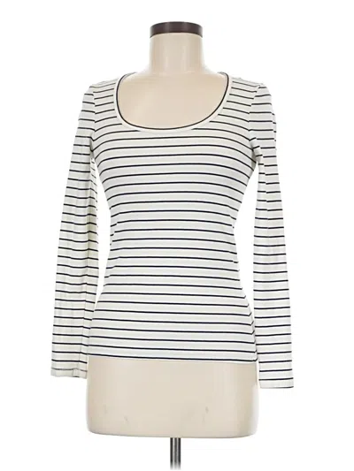 Pre-owned Boden Long Sleeve T-shirt In White