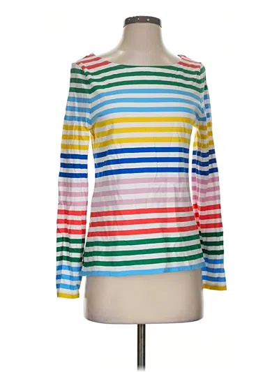 Pre-owned Boden Long Sleeve T-shirt In White