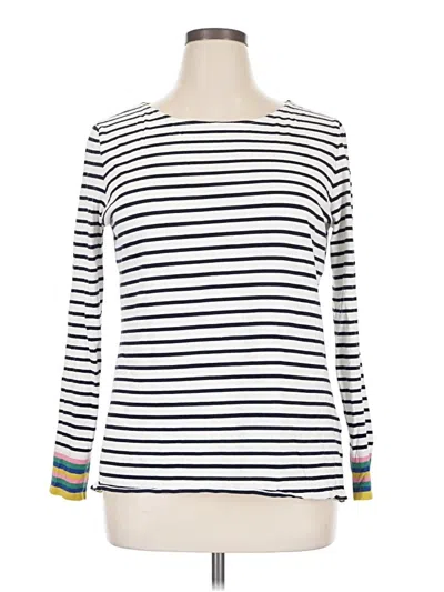 Pre-owned Boden Long Sleeve T-shirt In White