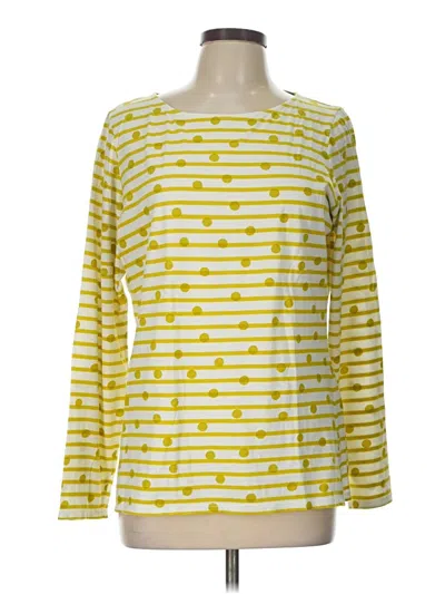 Pre-owned Boden Long Sleeve T-shirt In Yellow