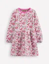 Boden Loopback Sweat Dress Soft Lavender Vintage Berry  In Multi