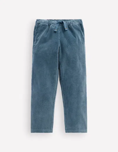 Boden Kids' Lässige Cordhose Mit Geradem Bein In Blau | Grösse 98
