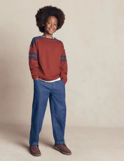 Boden Kids' Lässige Hose Mit Geradem Bein | Grösse 164 In Blue