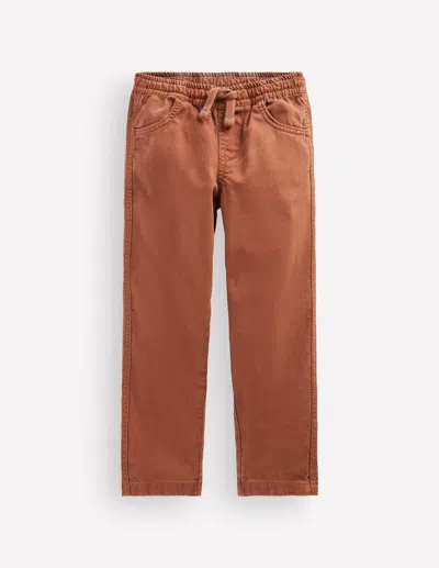 Boden Kids' Lässige Hose Mit Geradem Bein In Ingwer | Grösse 158 In Brown