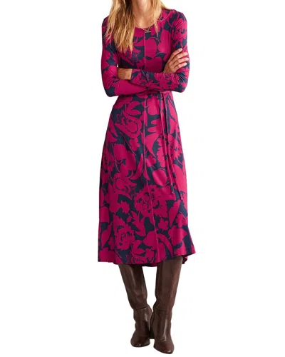 Boden Lucy Jersey Midi Dress In Pink | ModeSens