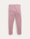 Boden Fun Leggingsformica Pink/ivory Stripe Girls