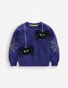 Boden Lustiges Sweatshirt-steuerbordblau Spinne In Blue