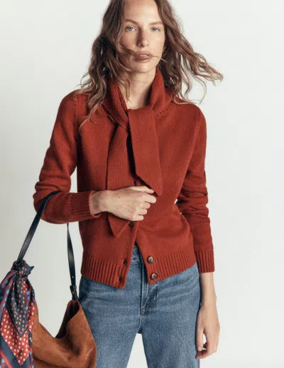 Boden Lydia Strickjacke Mit Bindeschleife Am Ausschnitt | Grösse Xs In Brown