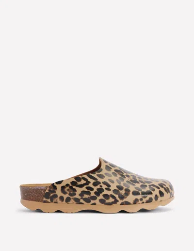 Boden Lyla Colour Block Clogs Leopard Women  In Brown