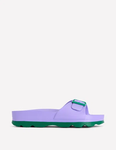 Boden Lyla Single Buckle Sliders Lilac/green  In Purple