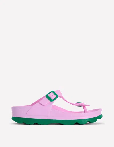 Boden Lyla Toe Post Sandals Pink/green
