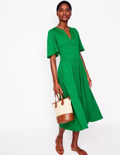 Boden Maddie Trim Jersey Dressparadise Green Women  In Paradise Green