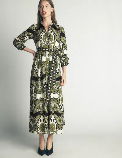 Boden Maeve Midi-hemdblusenkleid Aus Baumwolle In Bunt | Grösse 30 In Multi