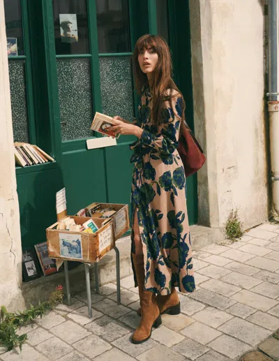 Boden Maeve Midi-hemdblusenkleid Aus Cord | Grösse 30 In Multi