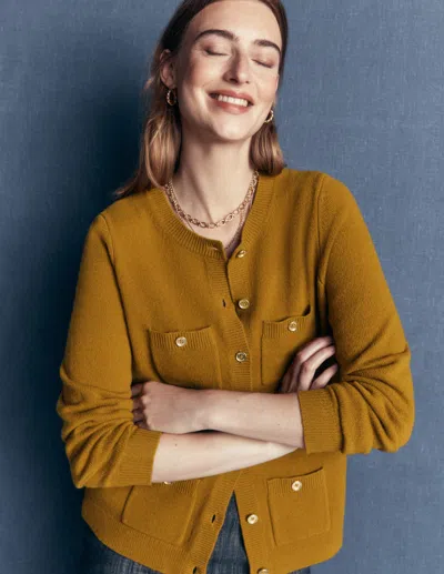 Boden Marianne Strickjacke Aus Merinowolle | Grösse Xs In Brown