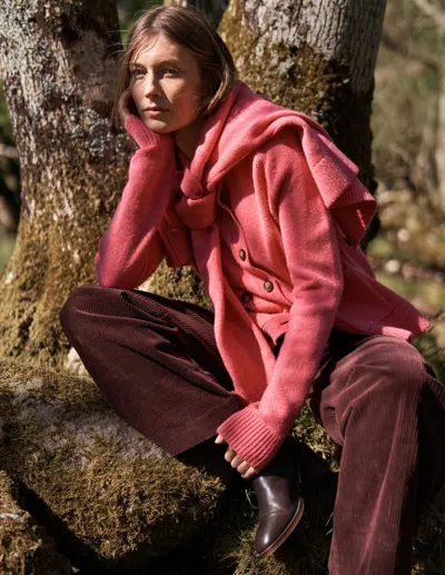Boden Marion Merino Cardigan Rose Pink
