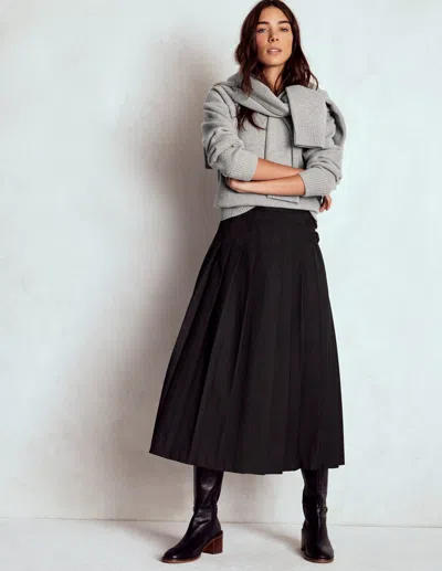 Boden Marion Merino V Neck Sweater March Hare  In Gray