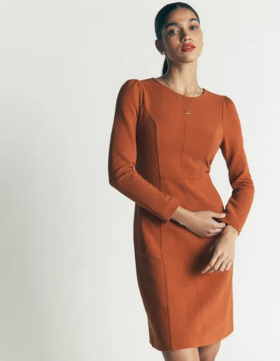 Boden Marla Ottoman-kleid Mit Ziernähten | Grösse 30 In Brown