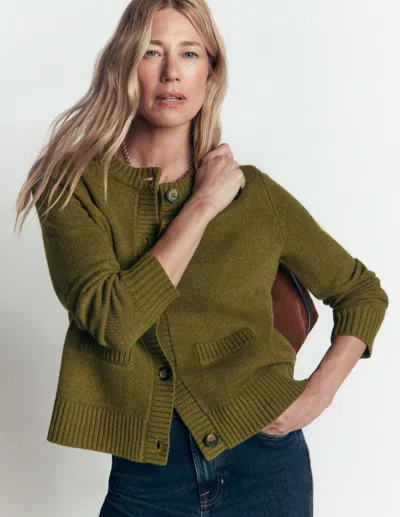 Boden Marta Strickjacke Aus Merinowolle In Grün | Grösse Xs In Green