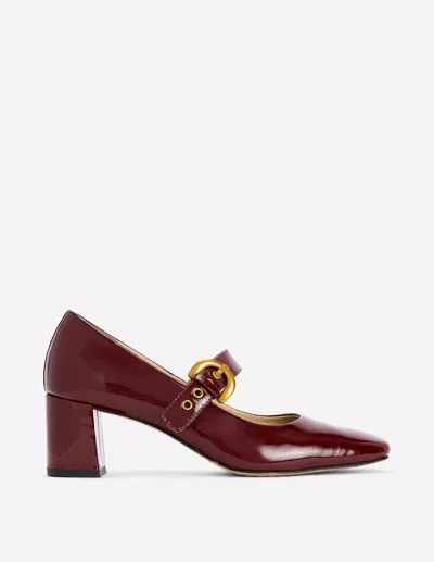 Boden Mary Janes Mit Absatz Und Schnalle-oxblood In Burgundy
