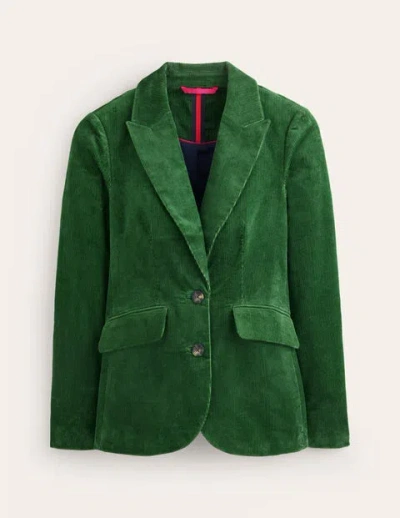 Boden Marylebone Cord Blazer Winter Green Women