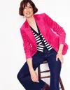 Boden Marylebone Linen Blazer Pop Pansy Women  In Cherries Jubilee